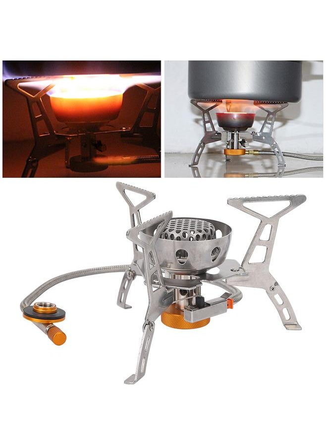 Outdoor Stainless Steel Camping Portable Mini Picnic Barbecue Gas Burner Split Stove