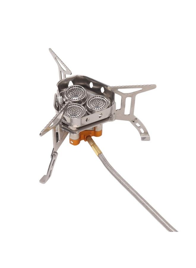 Camping Gas Stove Foldable Windproof Mini Camp Stove Cooker Electronic Ignition for Outdoor