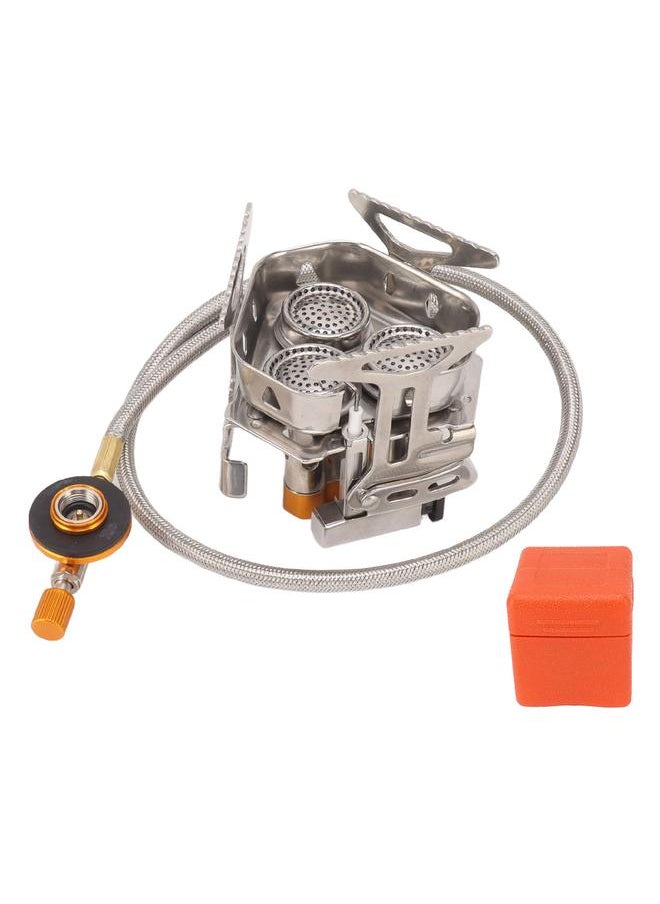Camping Gas Stove Foldable Windproof Mini Camp Stove Cooker Electronic Ignition for Outdoor
