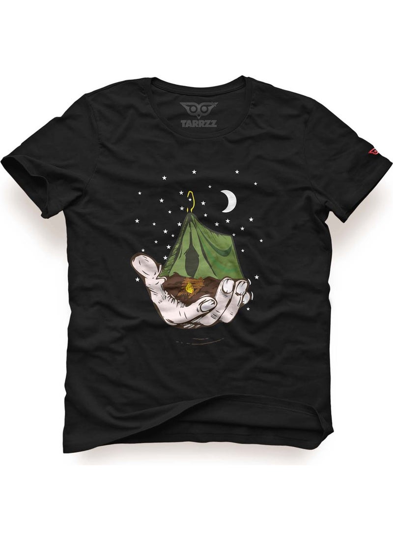 Camping and Night Design T-Shirt