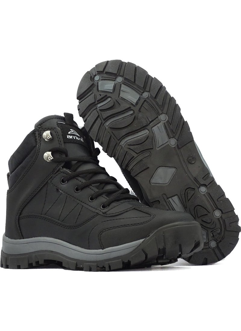 Children's Cold-Resistant Zippered Thermal Liner Black Trekking