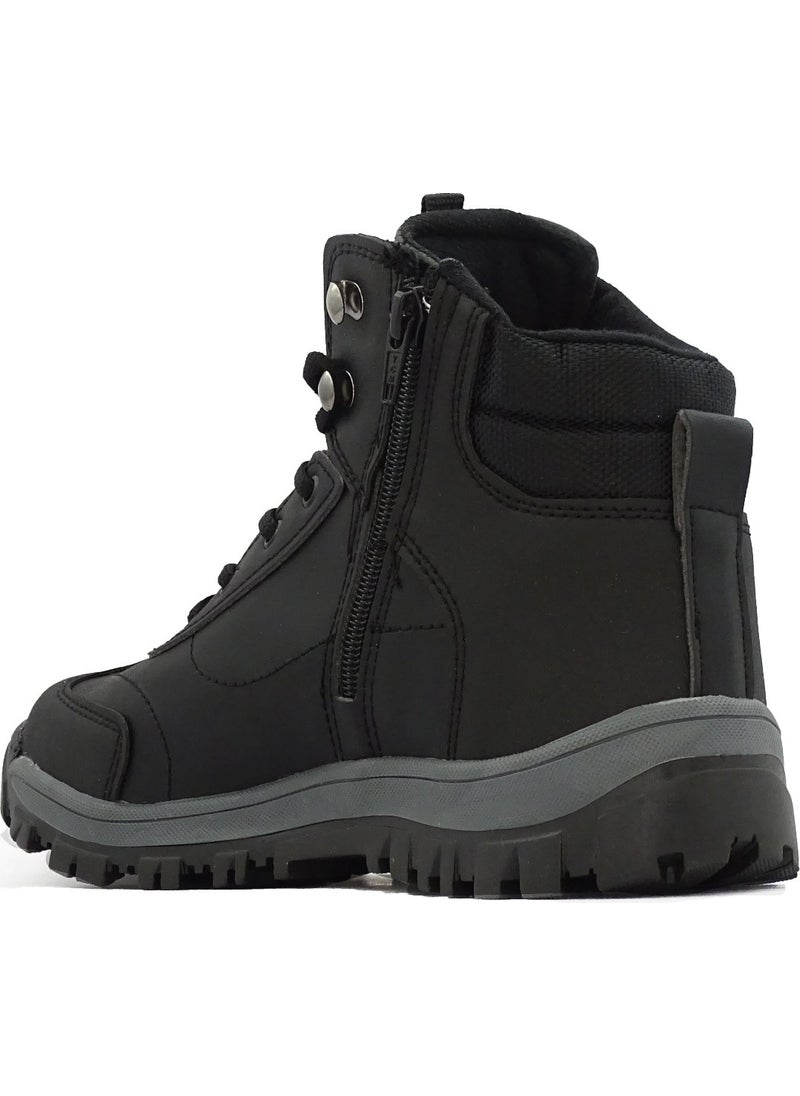 Children's Cold-Resistant Zippered Thermal Liner Black Trekking