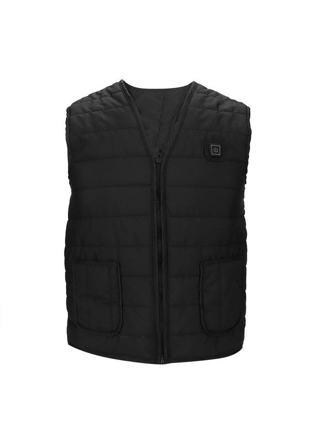 USB Charging Intelligent Heating Vest Far Infrared Outdoor Warm Keeping Waistcoat (M)