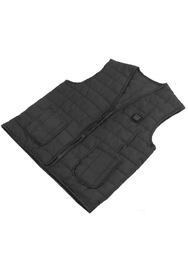 USB Charging Intelligent Heating Vest Far Infrared Outdoor Warm Keeping Waistcoat (L)
