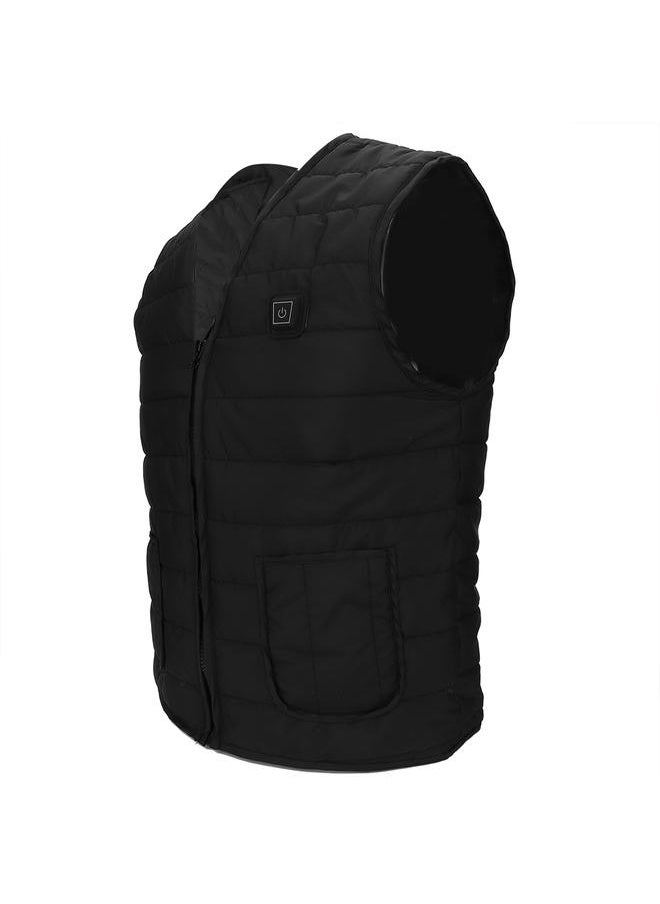 USB Charging Intelligent Heating Vest Far Infrared Outdoor Warm Keeping Waistcoat (L)