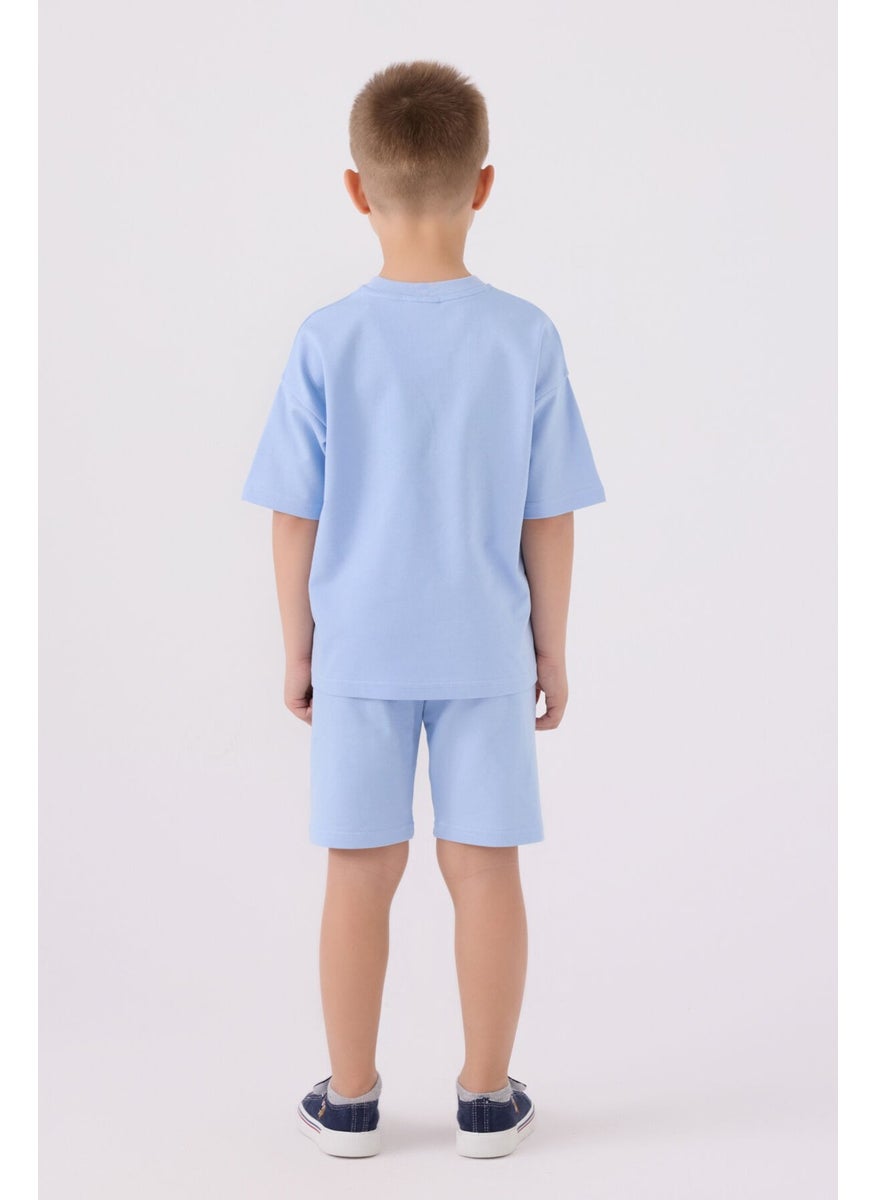 Boys Bermuda Suit Blue