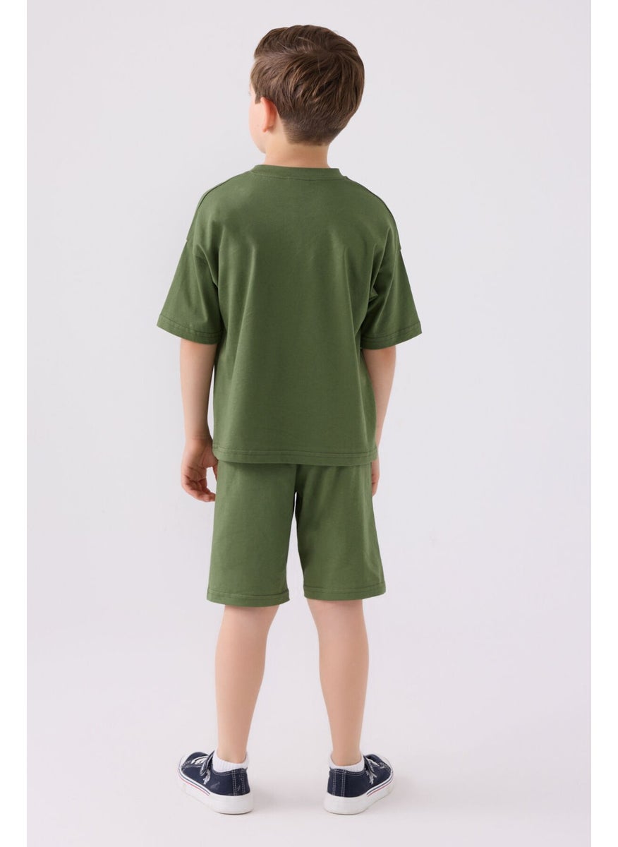Boys Hunter Green Bermuda Set