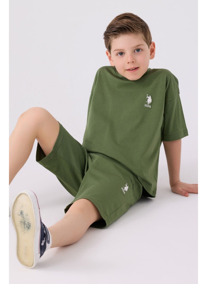 Boys Hunter Green Bermuda Set