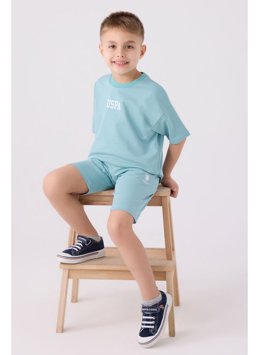Boys Bermuda Set Light Cyan