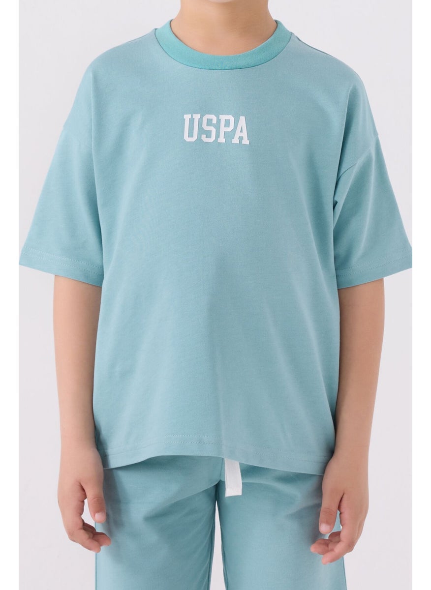 Boys Bermuda Set Light Cyan