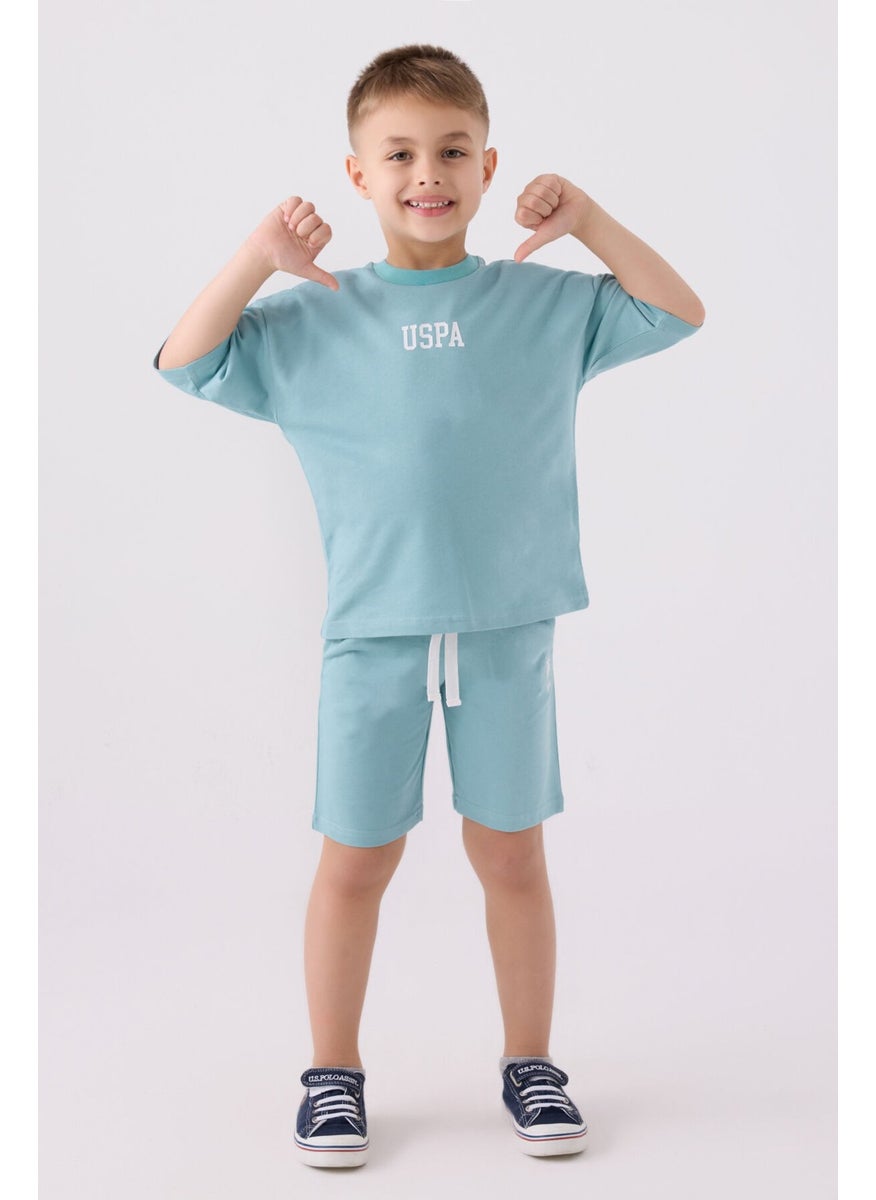 Boys Bermuda Set Light Cyan
