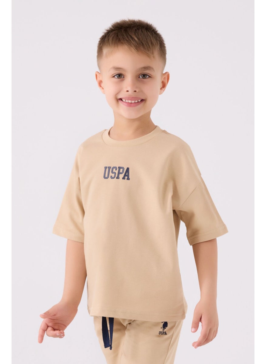 Boy's Bermuda Suit Beige