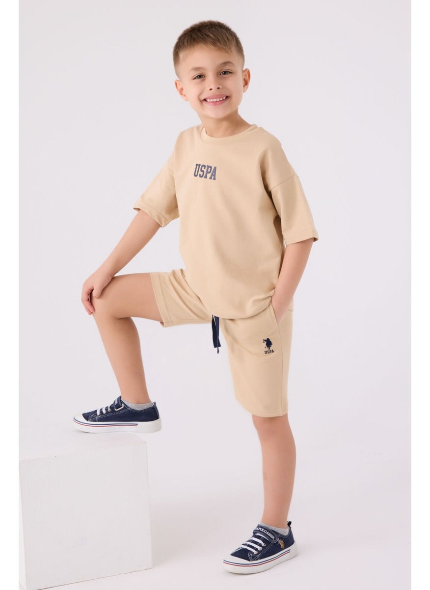 Boy's Bermuda Suit Beige