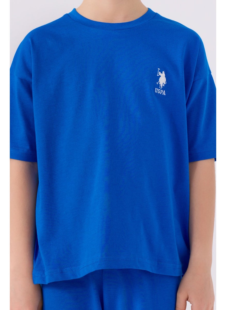 Boys' Saxe Blue Bermuda Set