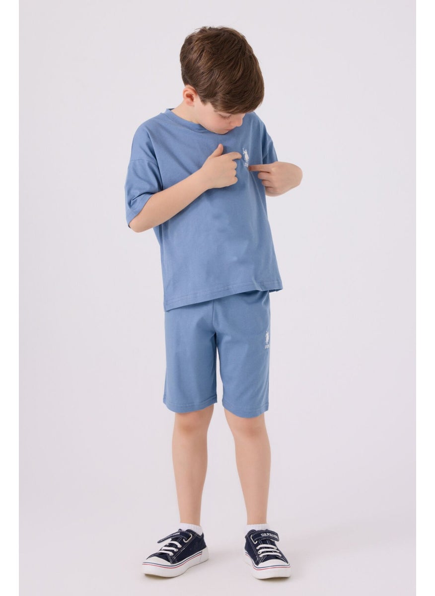 Boys' Light Indigo Bermuda Set