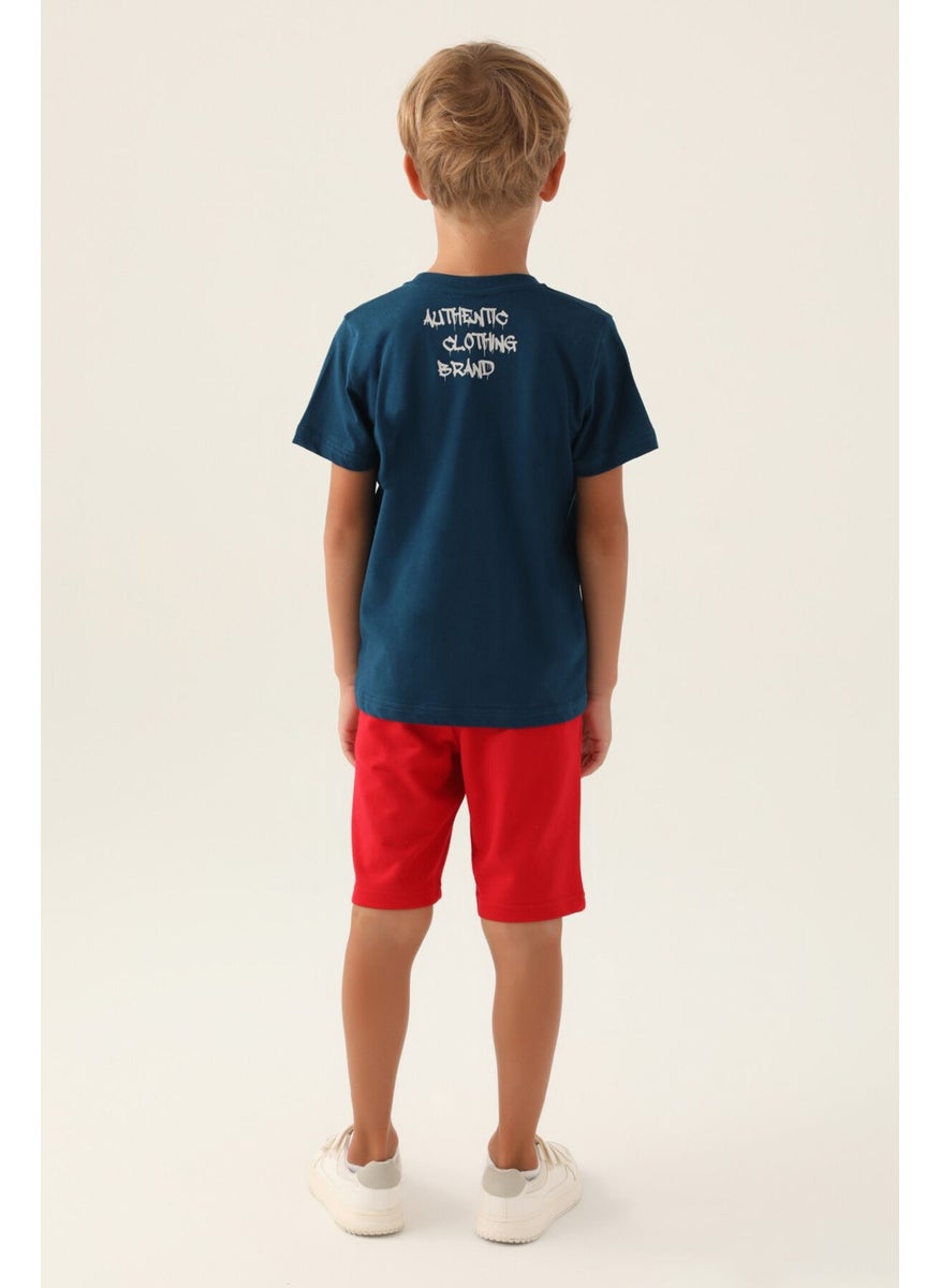 Base. Polo Assn Licensed Clothing Navy Blue Boy's Bermuda Suit