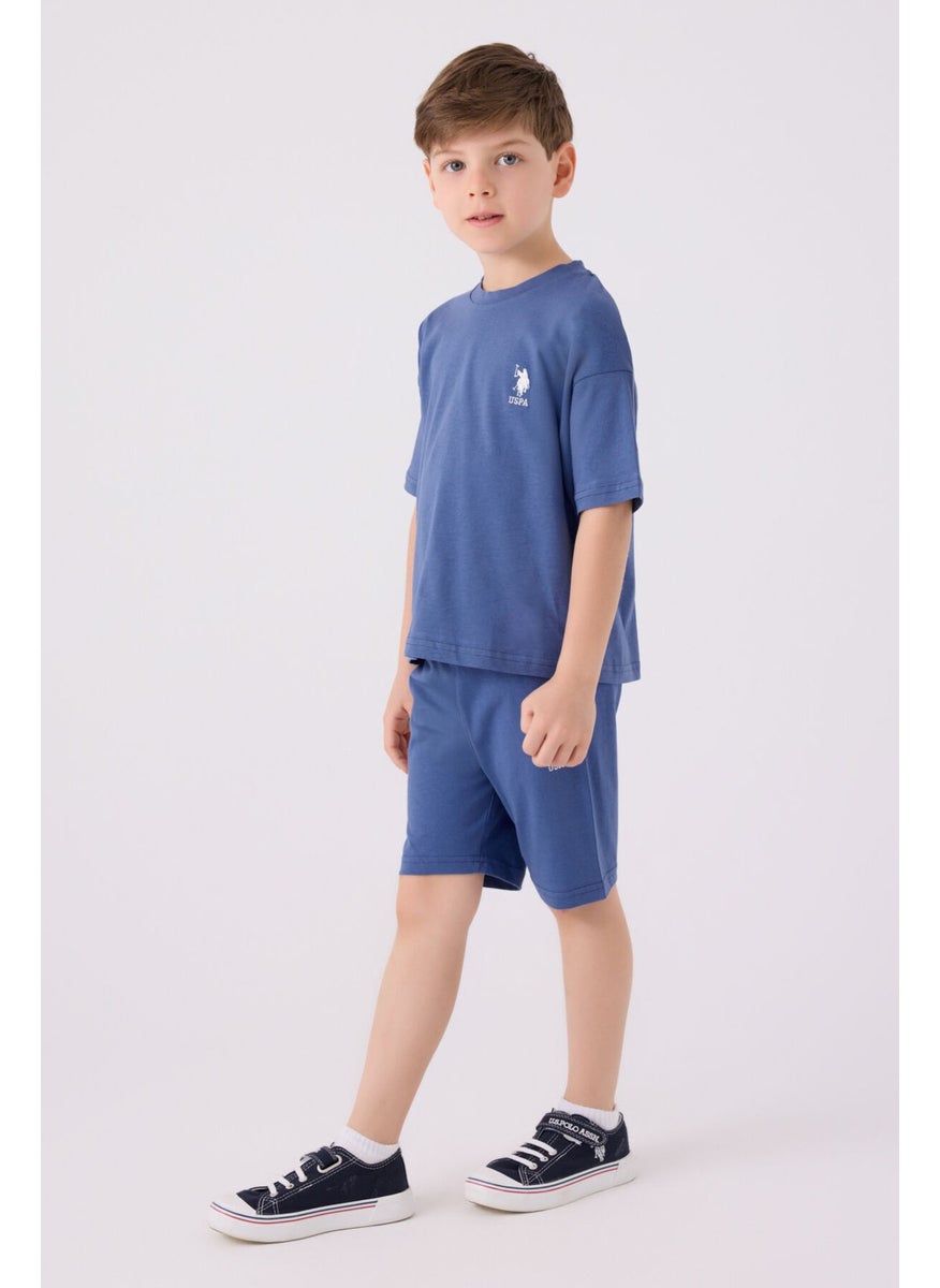 Boys Indigo Bermuda Set