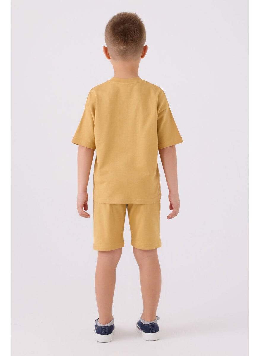 Boys Bermuda Suit Mustard