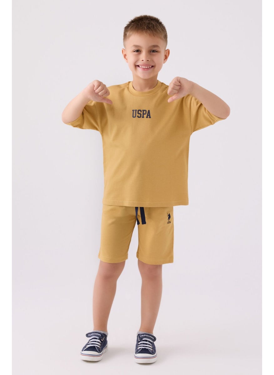 Boys Bermuda Suit Mustard