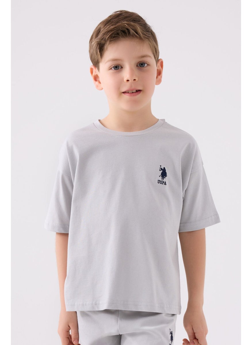 Boys Gray Bermuda Set