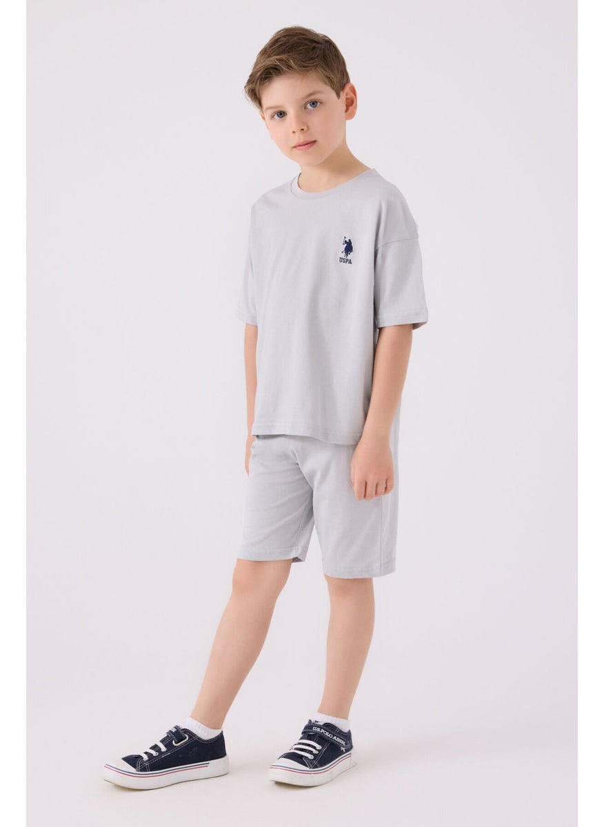 Boys Gray Bermuda Set