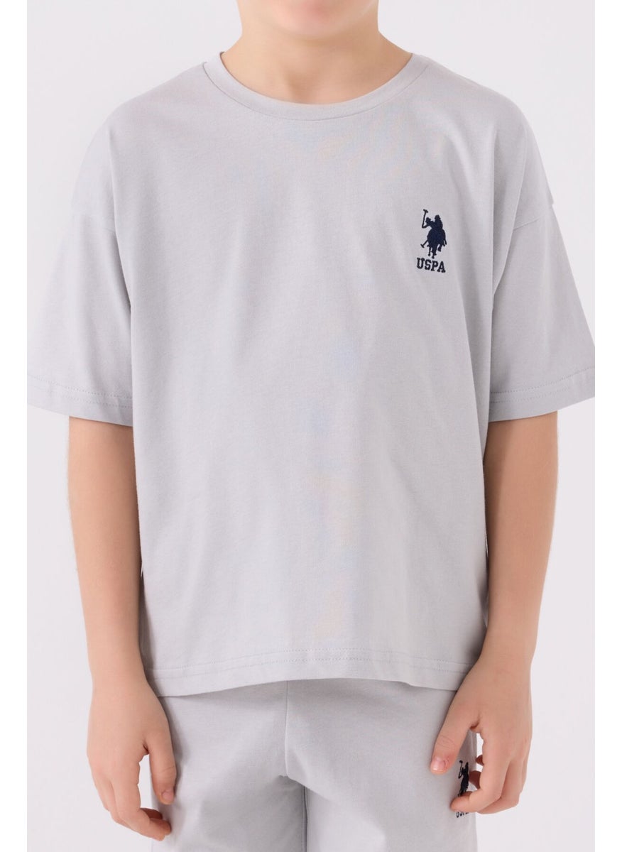 Boys Gray Bermuda Set