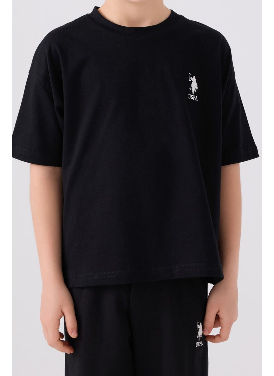 Boys Black Bermuda Set