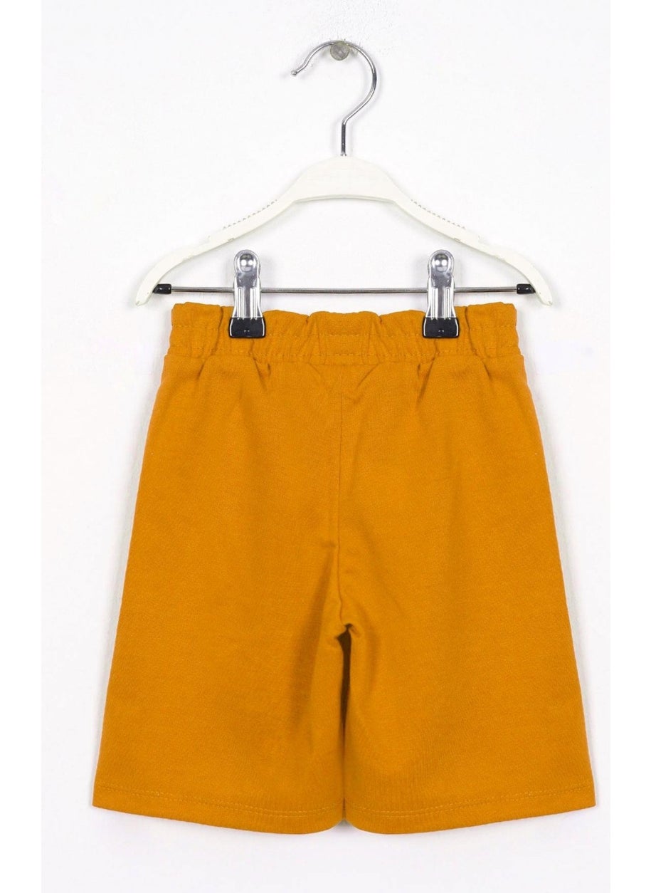 USA Printed Mustard Color Boy Capri