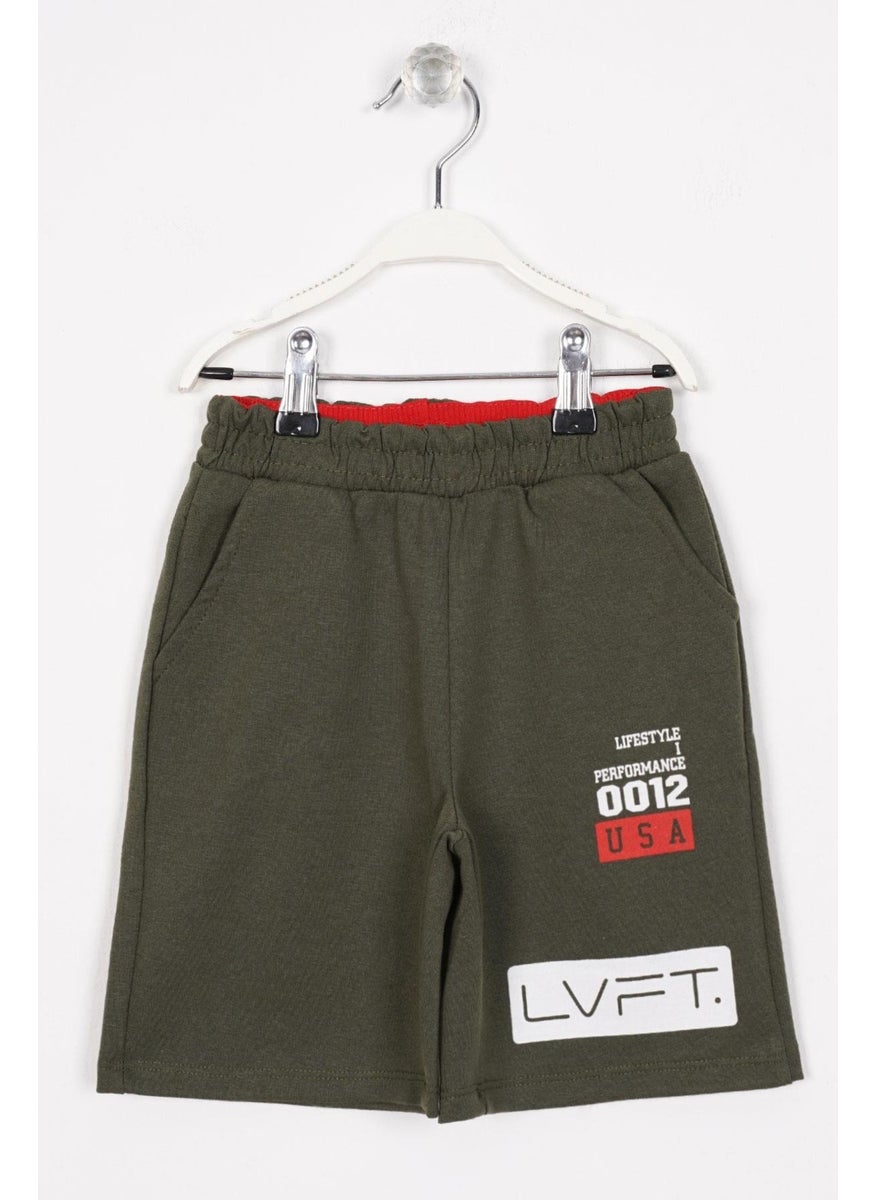 USA Printed Khaki Color Boy Capri