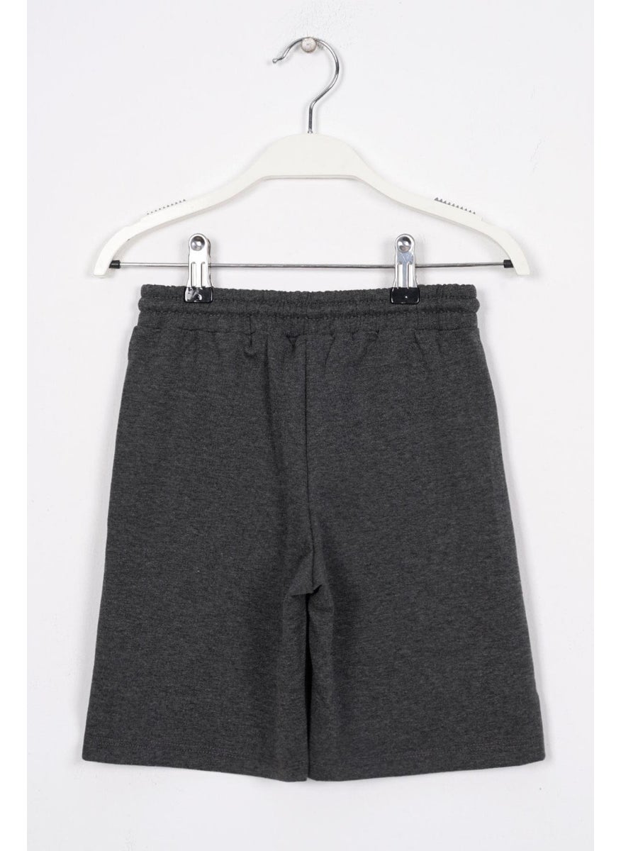 Skate Printed Anthracite Color Boy's Capri