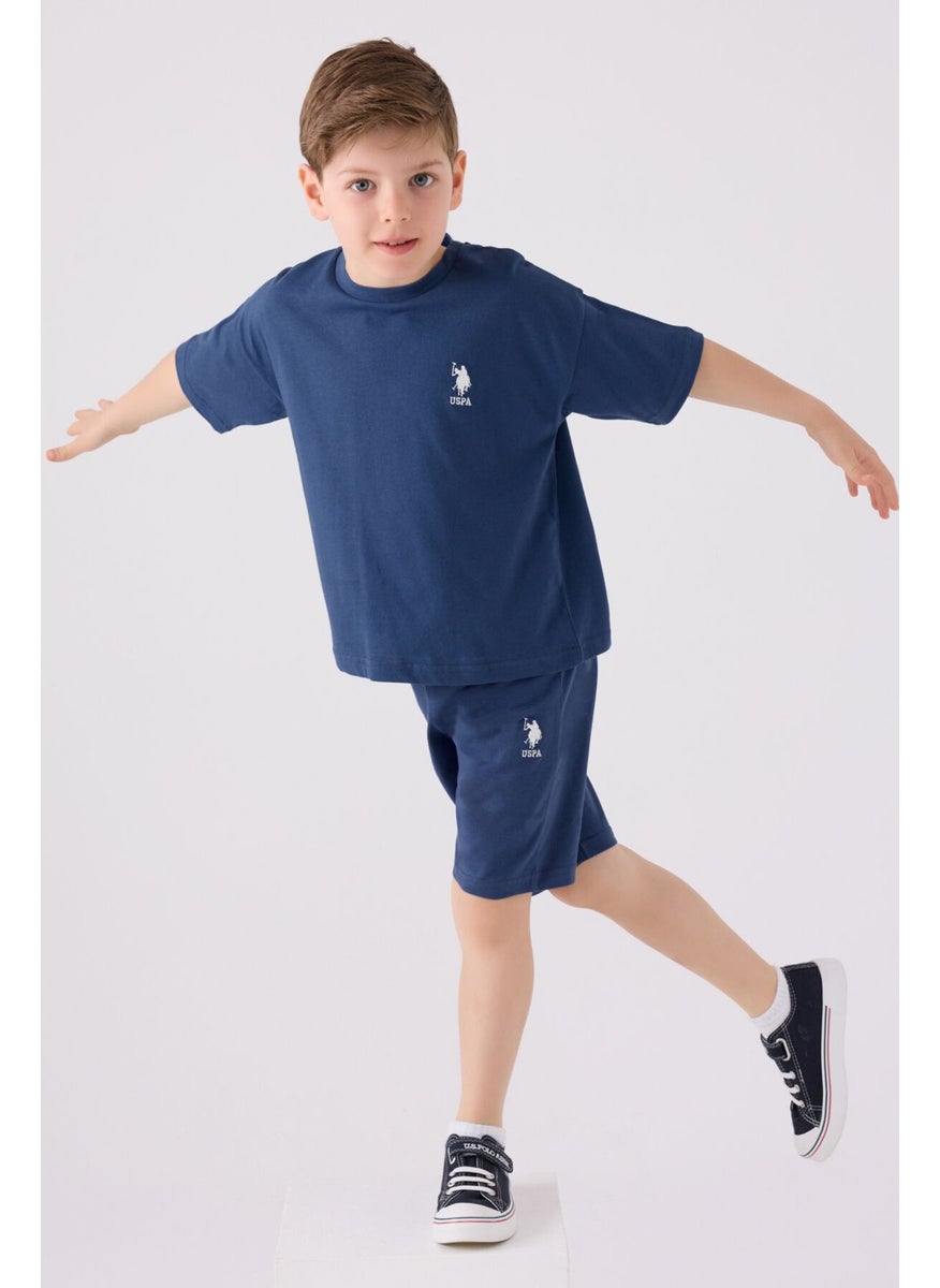 Boys' Petrol Blue Bermuda Set