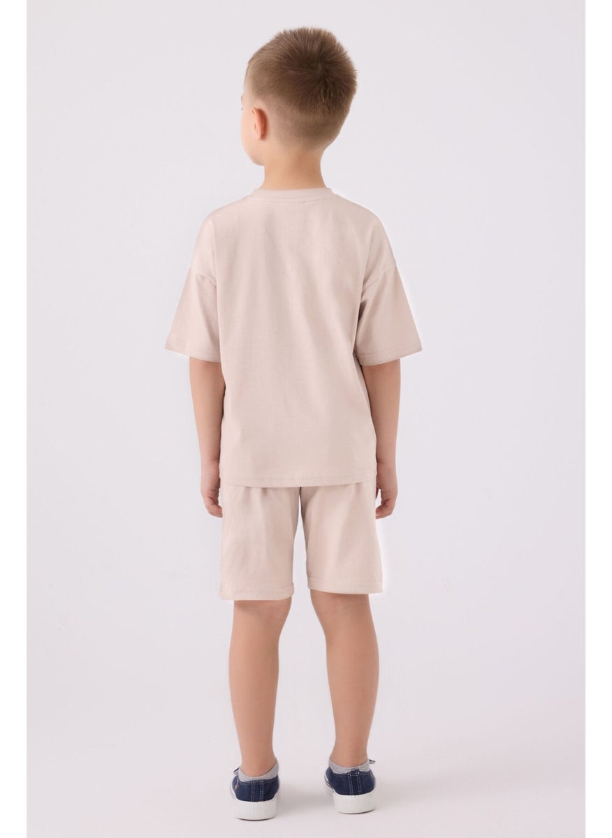 Boys Stone Bermuda Set