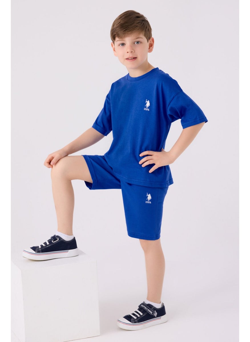 Boys Midnight Blue Bermuda Set