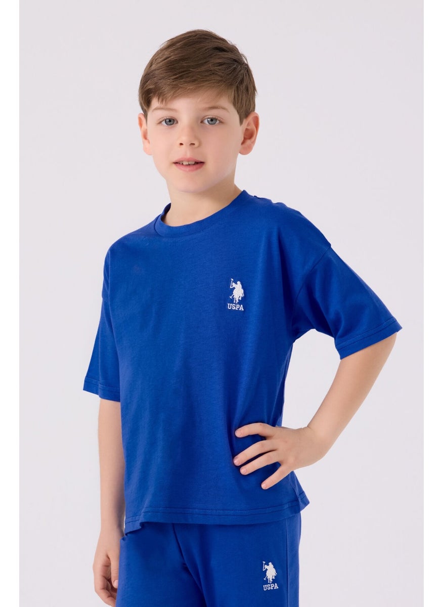 Boys Midnight Blue Bermuda Set