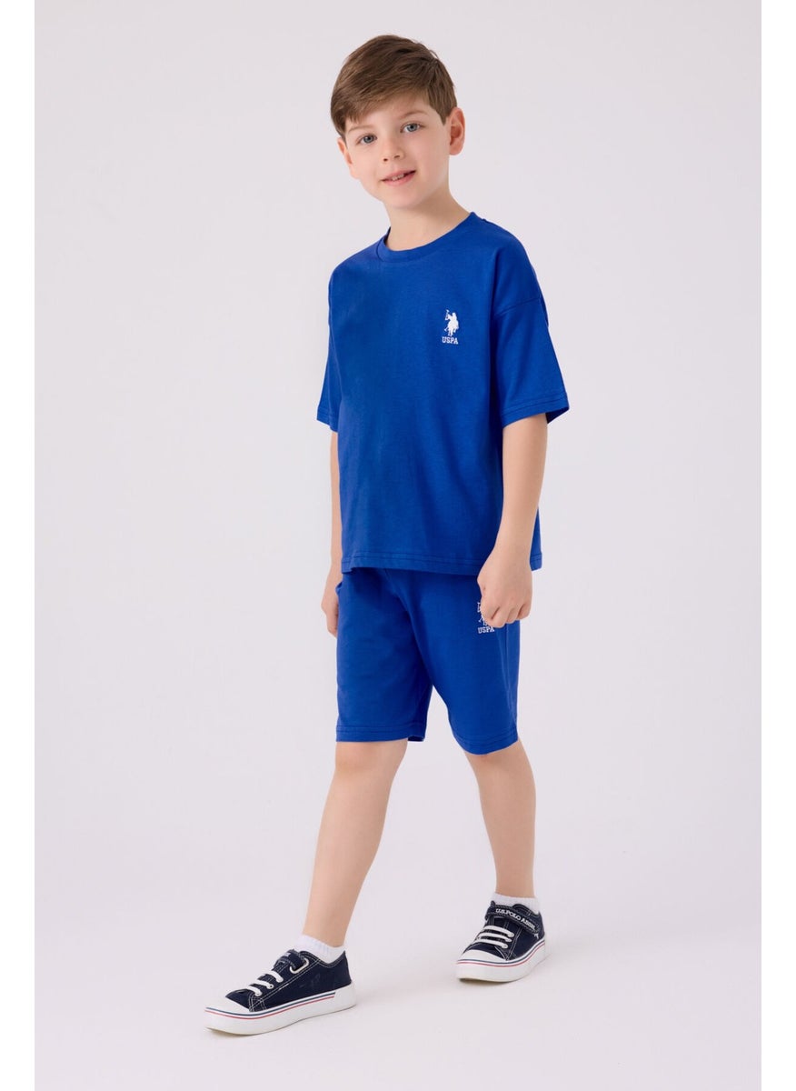 Boys Midnight Blue Bermuda Set