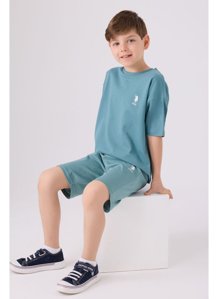 Boys Pastel Green Bermuda Set