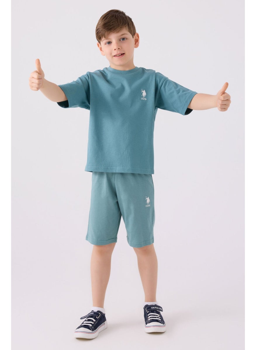 Boys Pastel Green Bermuda Set
