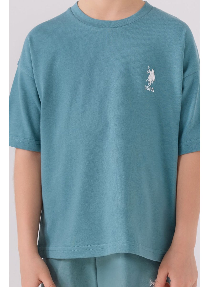 Boys Pastel Green Bermuda Set
