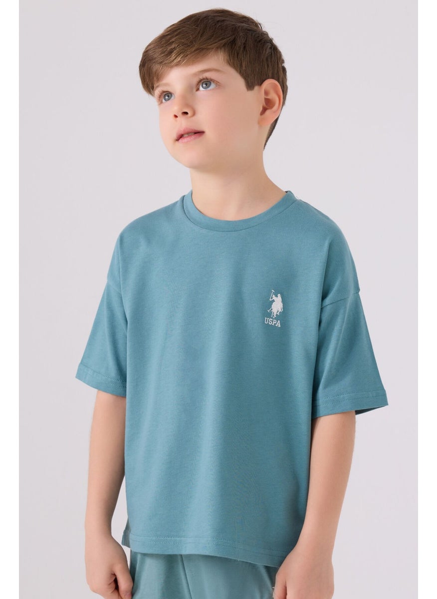 Boys Pastel Green Bermuda Set