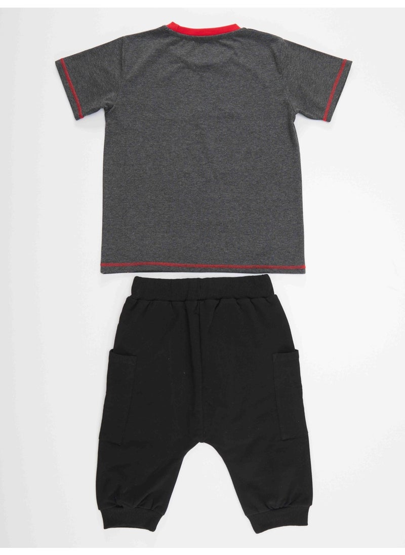 Skull Boy T-Shirt Baggy Capri Set