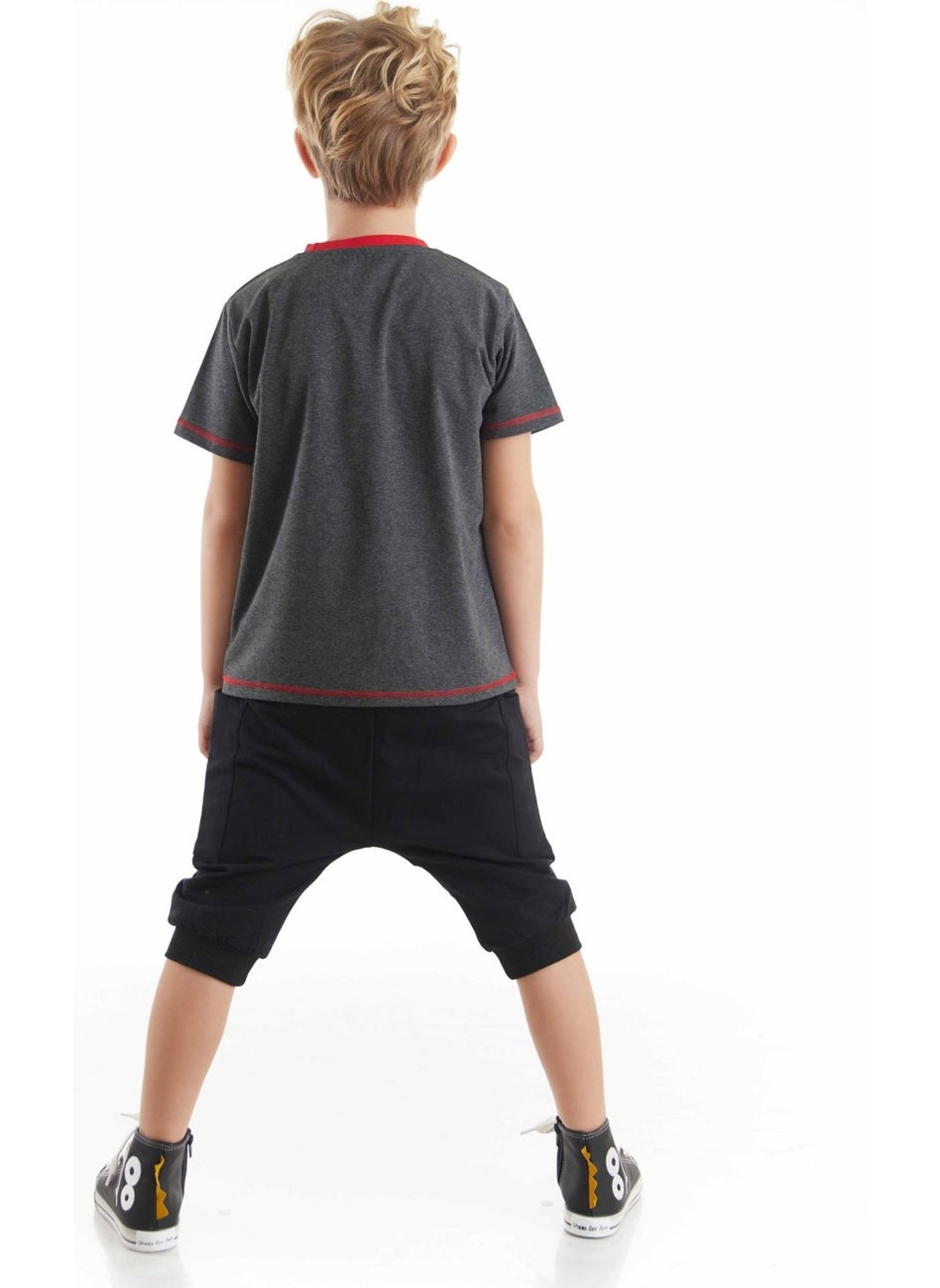 Skull Boy T-Shirt Baggy Capri Set