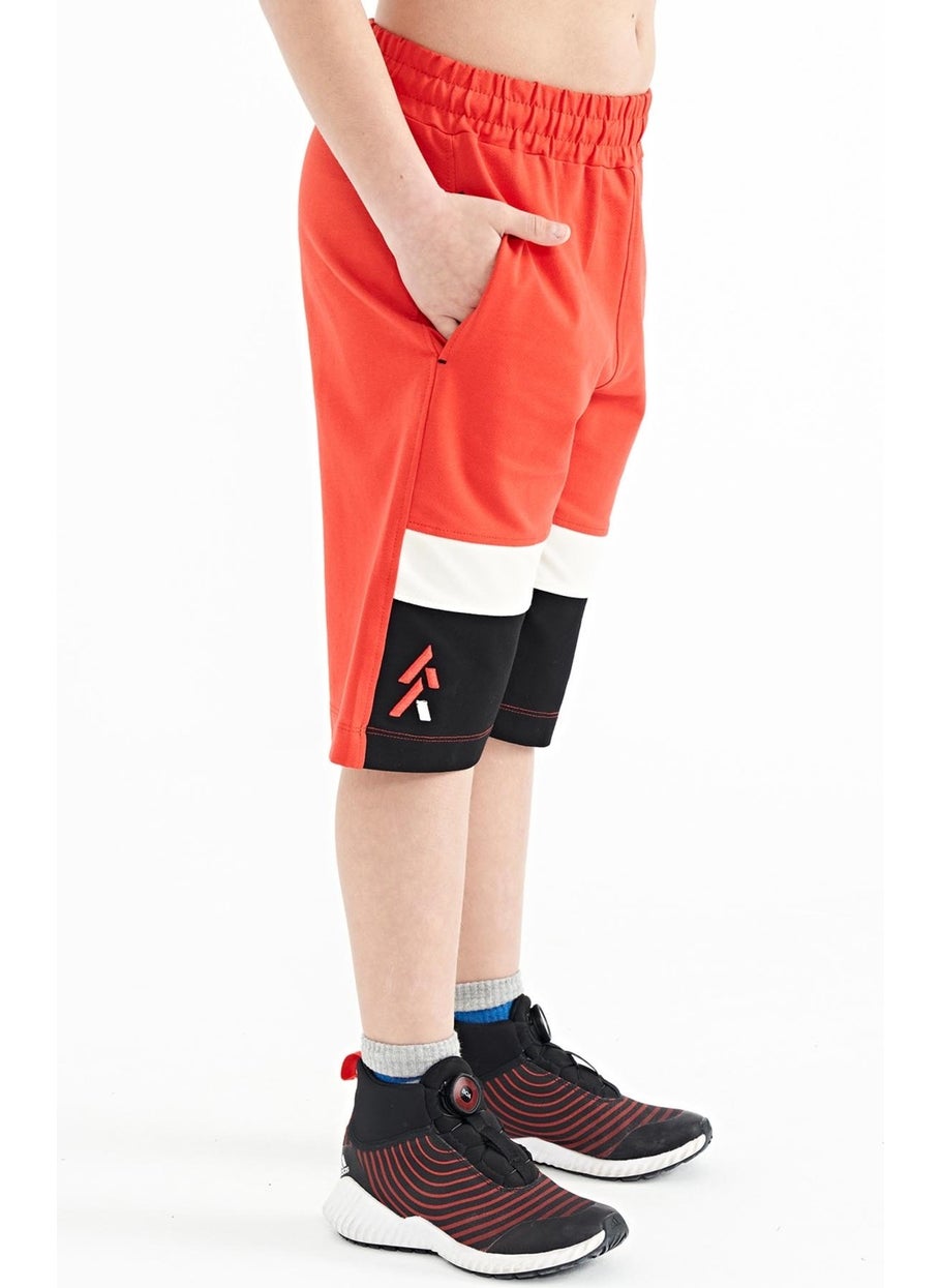 Fiesta Colorful Printed Lace-Up Embroidery Detailed Standard Pattern Boy Shorts - 11129