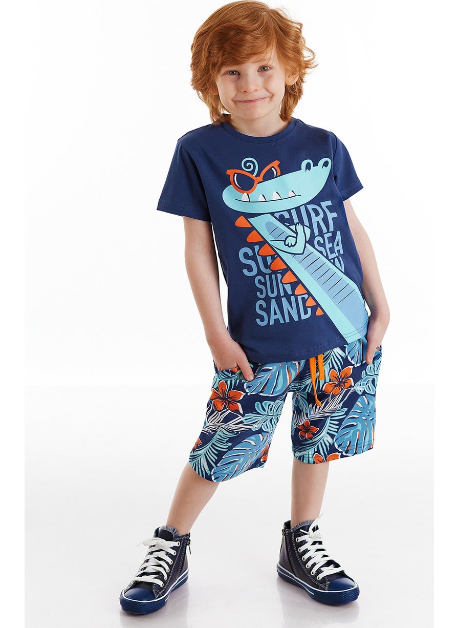 Surfer Croco Boy Shorts Set