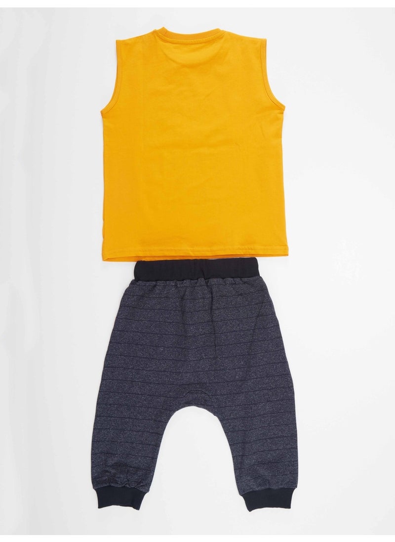Motocross Boy T-shirt Capri Shorts Set