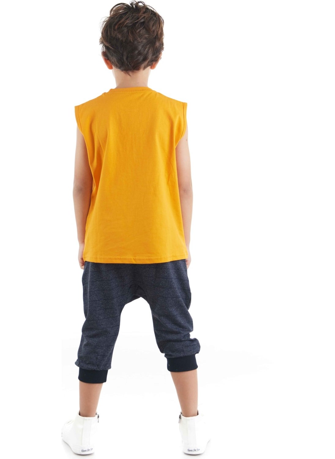 Motocross Boy T-shirt Capri Shorts Set