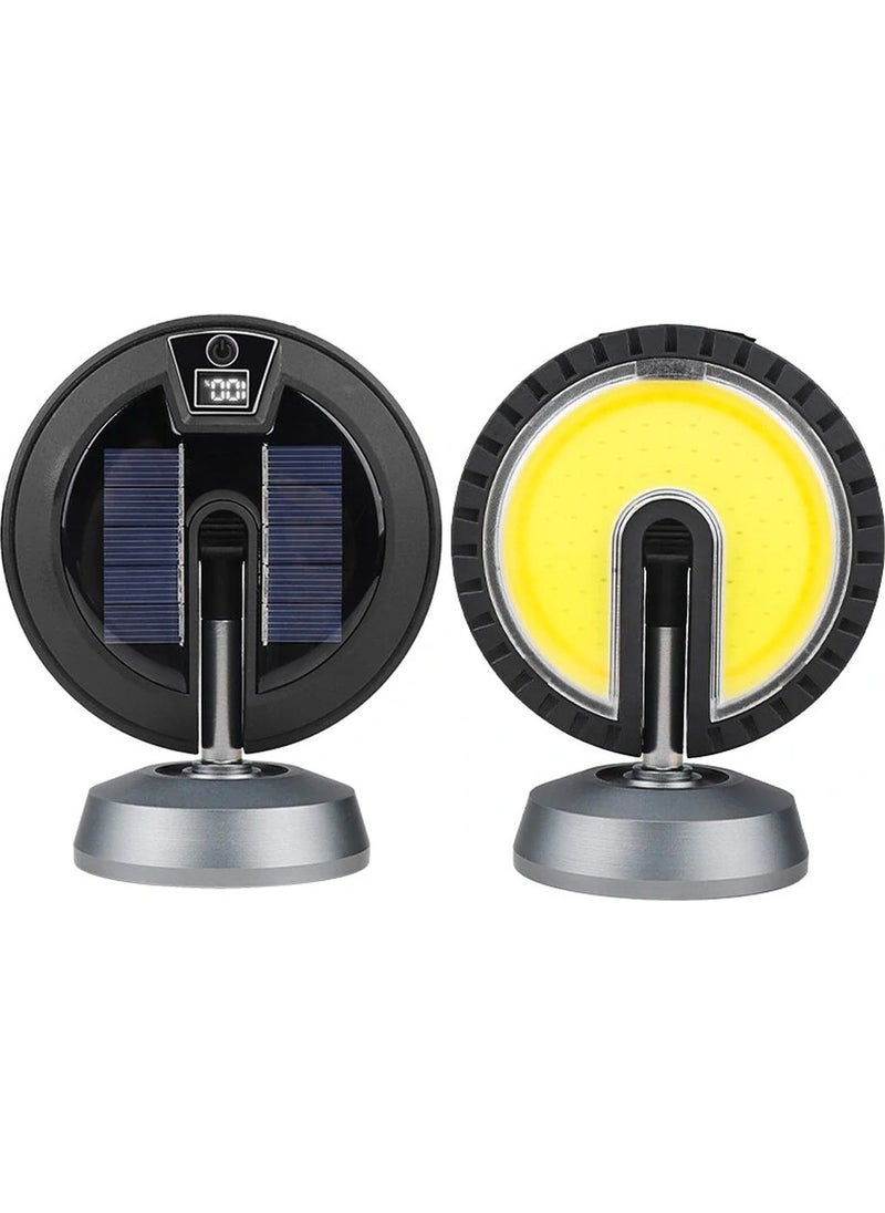 Powermaster Work Lamp 25 Watt USB Type-C Input COB LED Solar Powered Rotatable Camping Lighting Stand
