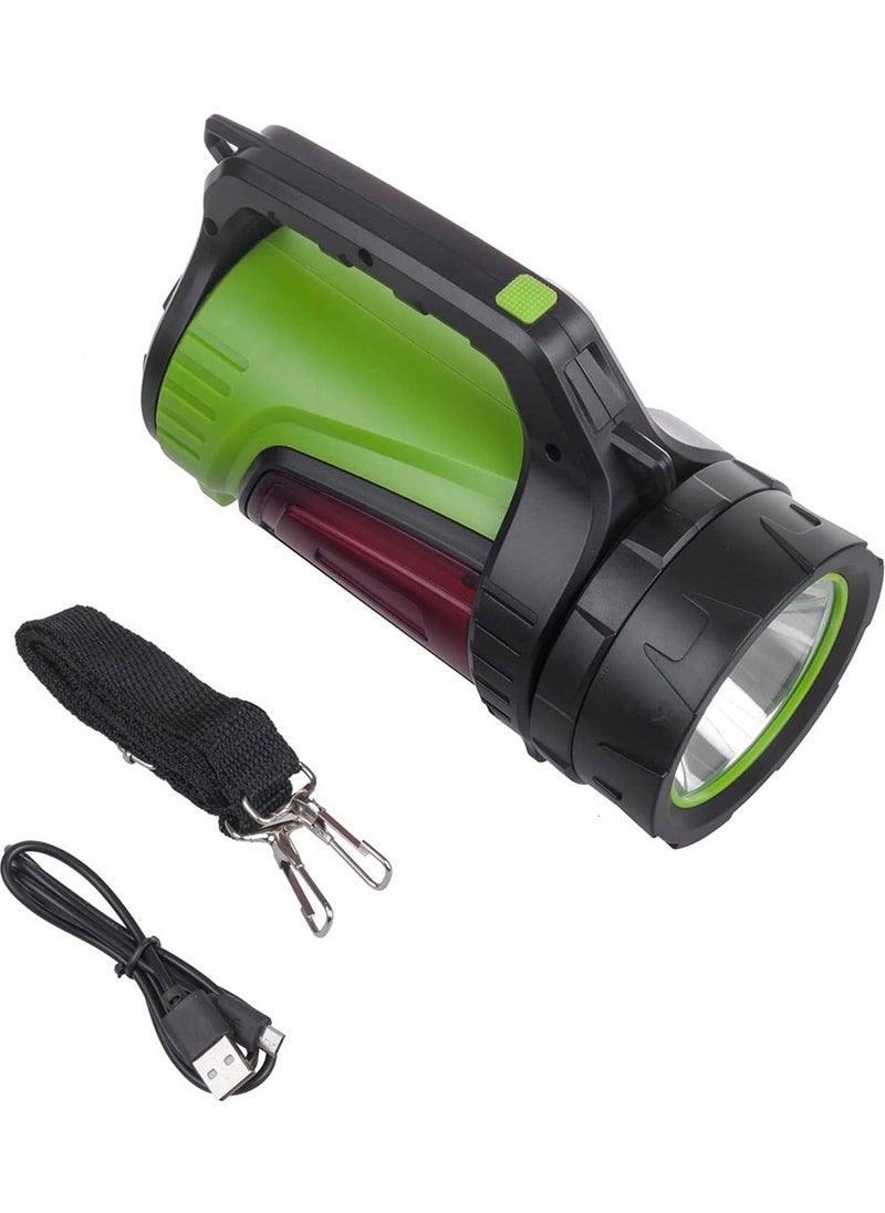 Powermaster Rechargeable LED Long Range Camping and Home Type Searchlight Lantern with Powerbank Feature