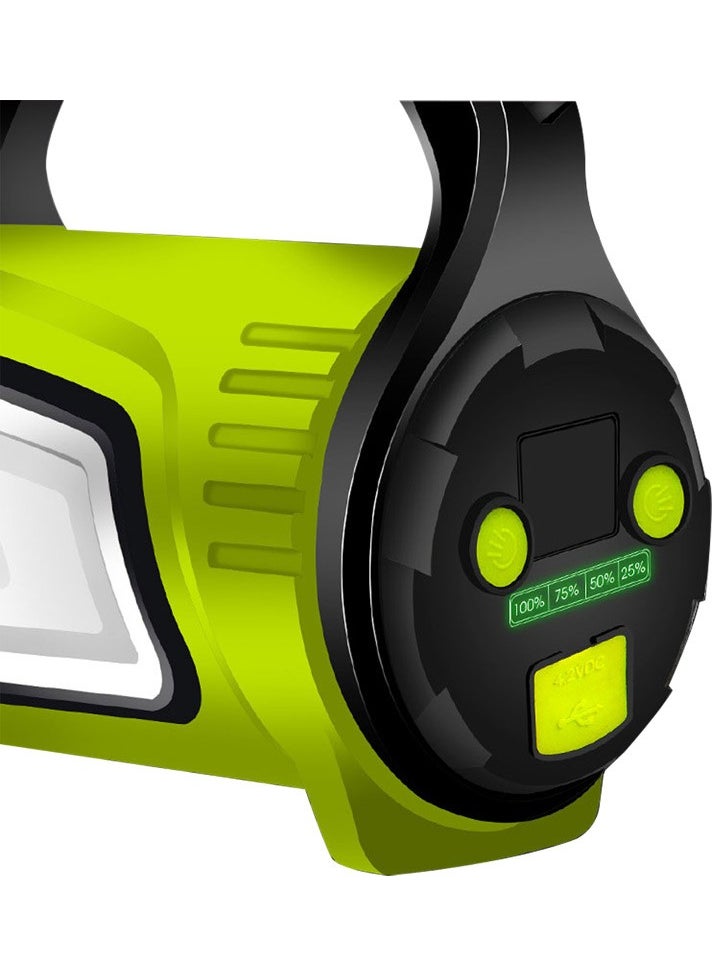 Powermaster Rechargeable LED Long Range Camping and Home Type Searchlight Lantern with Powerbank Feature