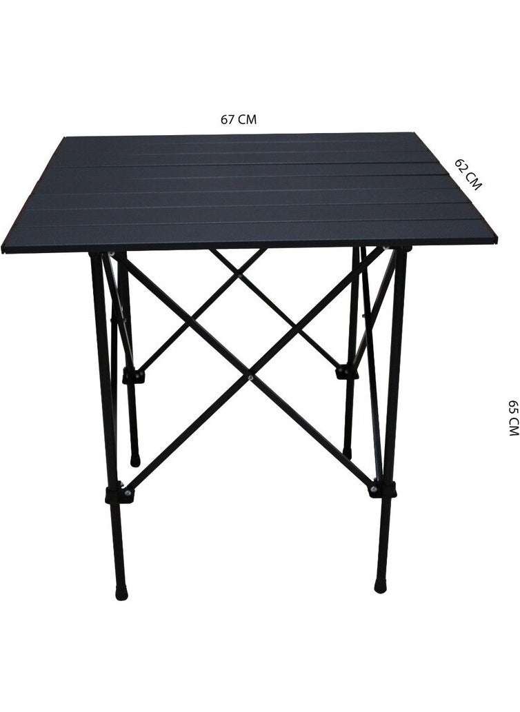 Family Camping Set - Chair + Table (4 Arm Table Chairs + 1 Table)