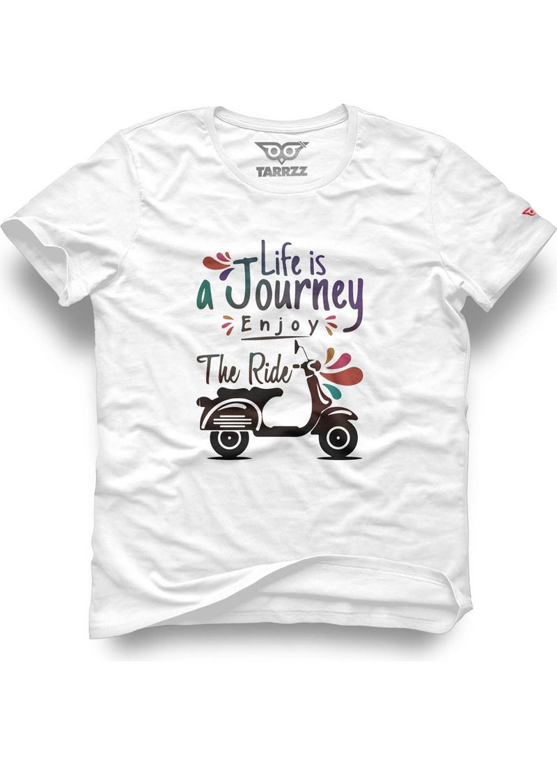 Scooter Life Design T-Shirt, Scooter Printed T-Shirt